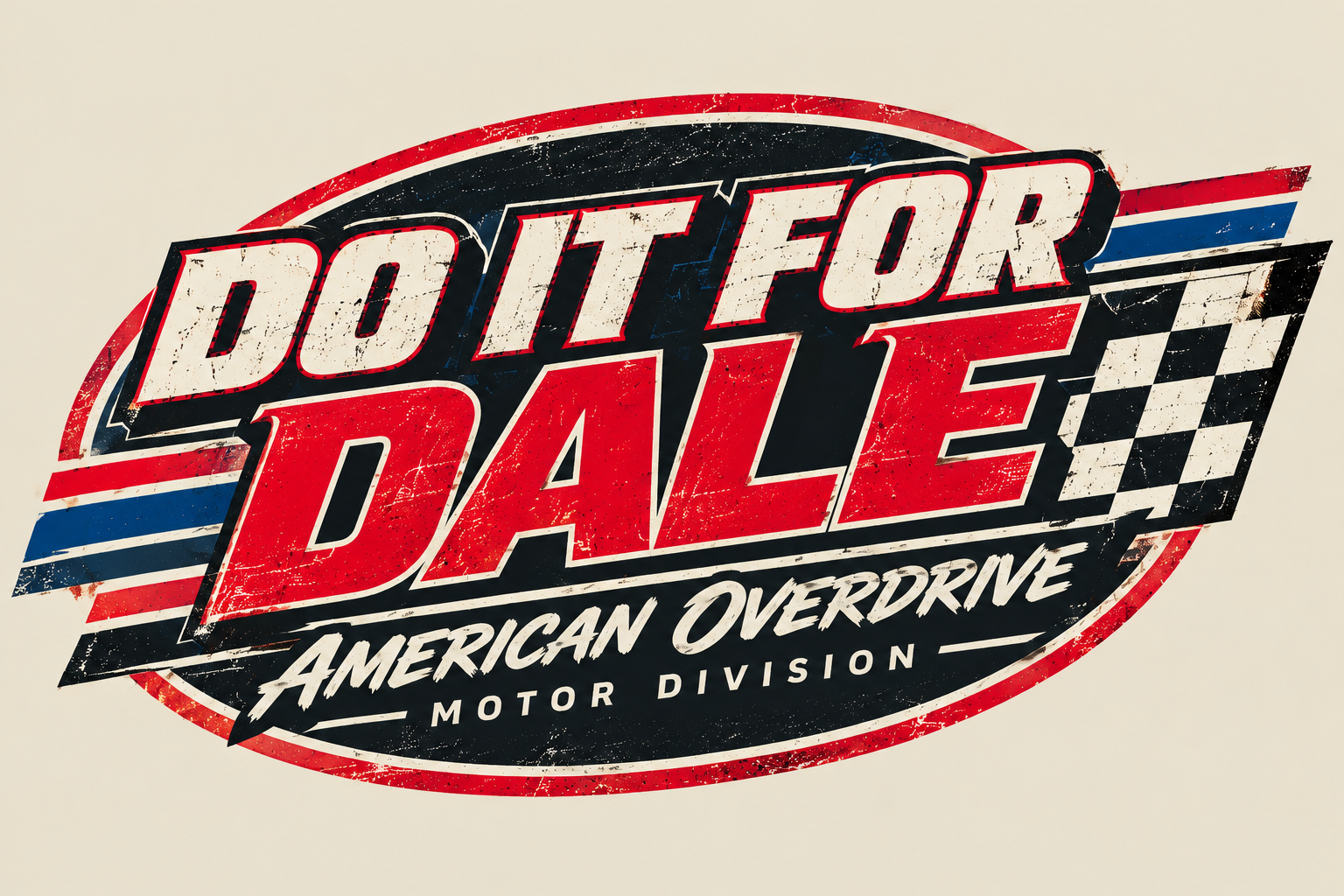 Do It For Dale retro racing graphic by American Overdrive Motor Division